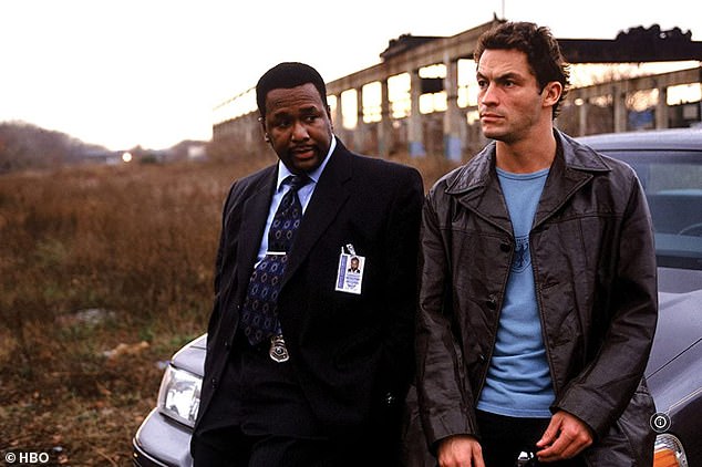 The Wire aired from 2002 to 2008 and also starred Wendell Pierce and Dominic West (right).