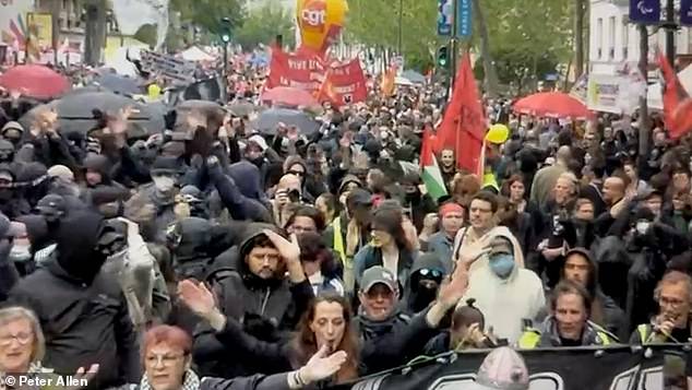 Parisians have demonstrated over Macron's management of the Olympic Games.