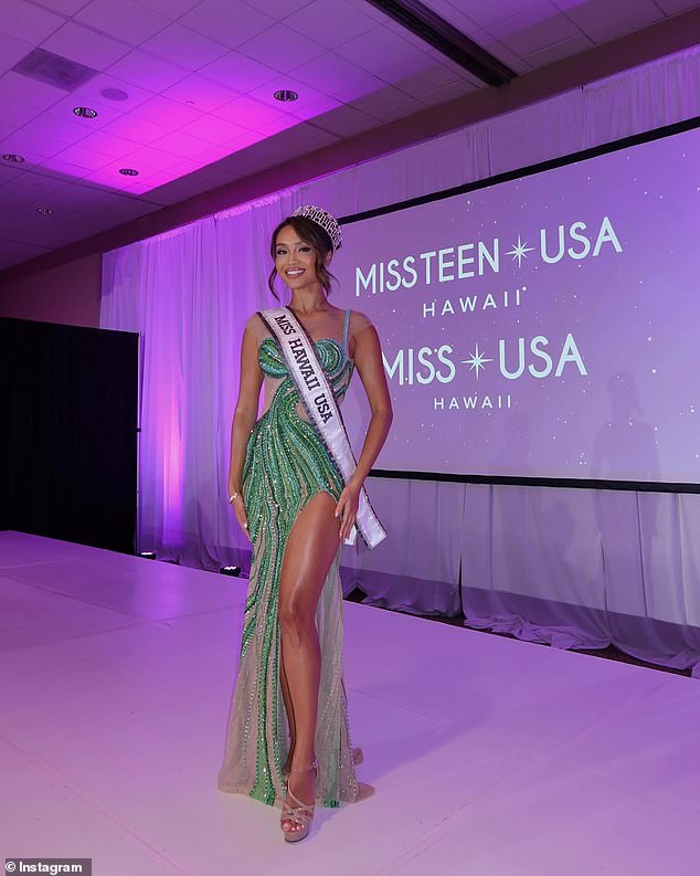 Miss USA announced that Ganziewicz (pictured) will be crowned at a ceremony in her home state next week.