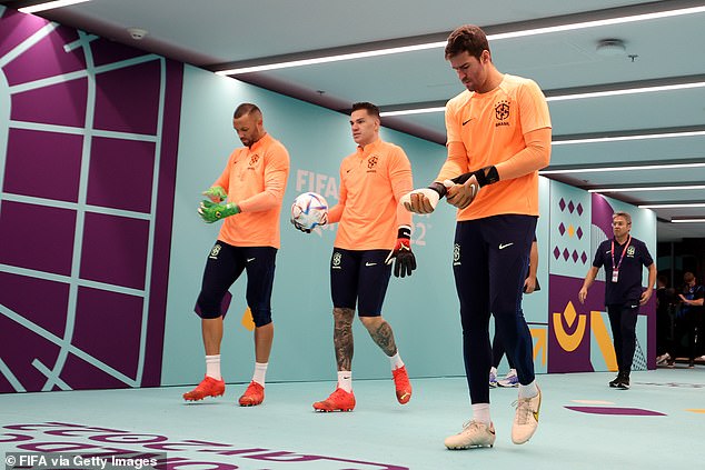 Meanwhile, Ederson (center) and Alisson (right) will battle for the team's number one spot.