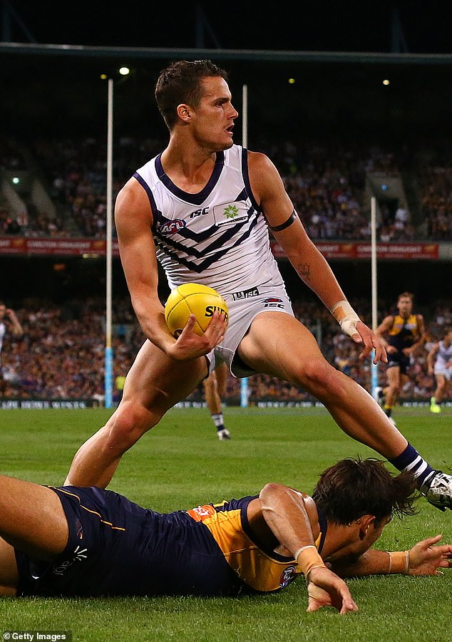 Almost two years ago, Harley Balic (pictured playing for Fremantle in 2017) was found dead in a Melbourne hotel aged just 25.