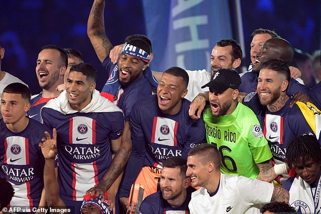 Mbappé has won six Ligue 1 titles during his seven years since joining PSG from Monaco