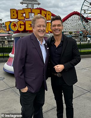 Rubin is seen with Ryan Seacrest