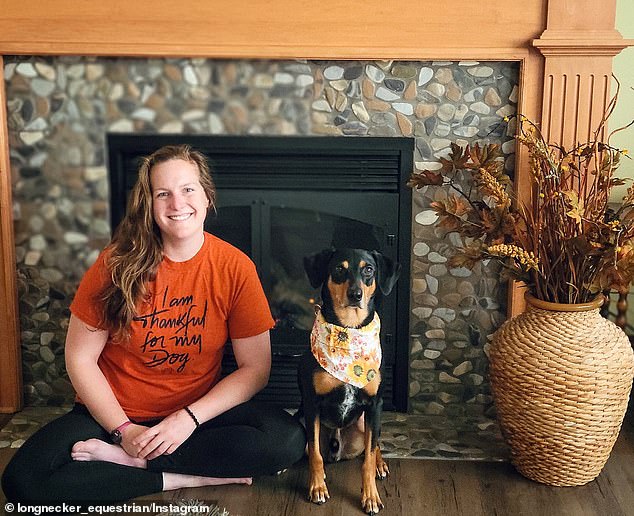 Longnecker (left) found Miles (right) six years ago at the Because You Care animal shelter in McKean, Pennsylvania.