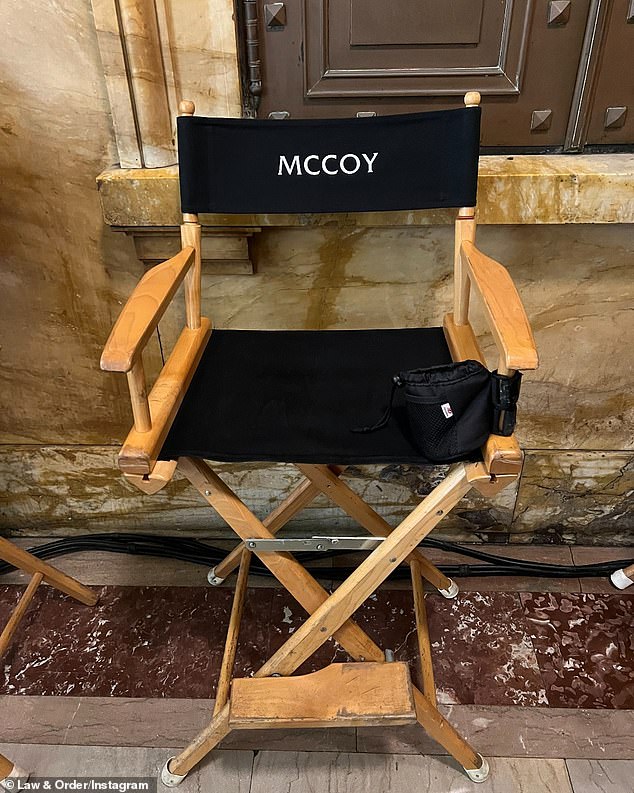 In honor of Waterston the show has his chair on the set as a souvenir