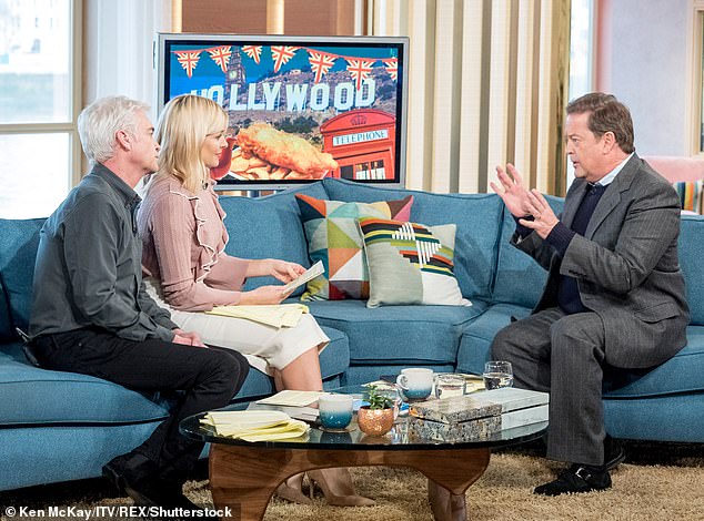 He made regular appearances on This Morning in the UK in 2018, chatting to former presenters Holly Willoughby and Phillip Schofield (pictured in all 2018).