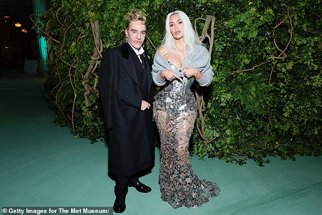 John Galliano and Kim Kardashian at this year's Met Gala in New York