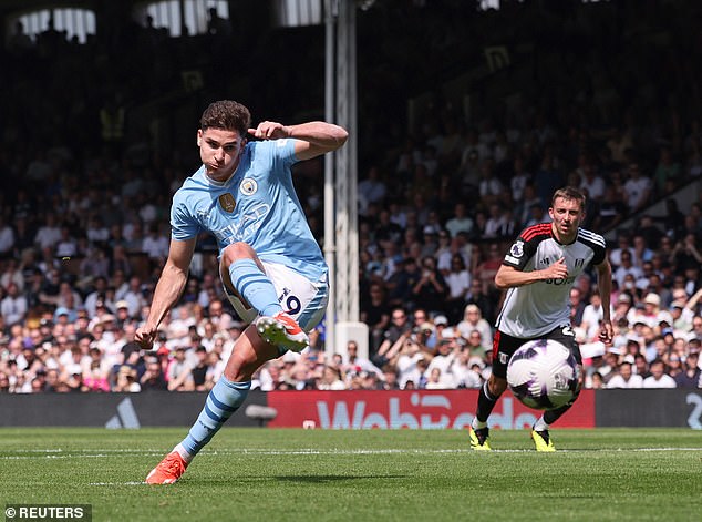 Gvardiol let Julián Álvarez take a penalty in stoppage time to deny him his first chance in the Premier League.