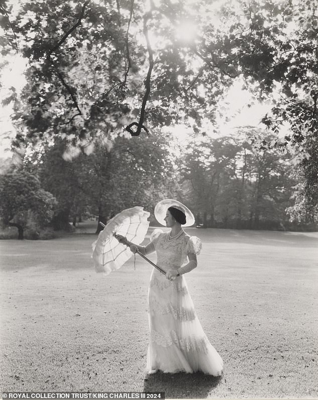 A portrait by Beaton of Elizabeth, queen consort, later queen mother, in 1939