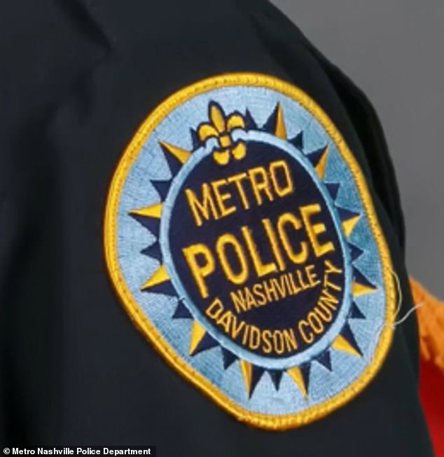 The MNPD patch worn by all officers, the bottom of which was visible in the video.