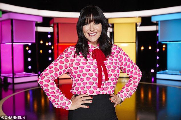 Like Channel 4's Naked Attraction (pictured: presenter Anna Richardson), Rylan's new ten-episode show will see eager singles looking for a romantic connection with bare bottoms on full screen.