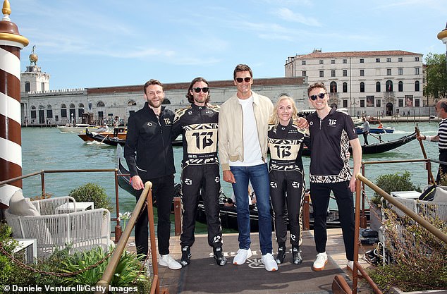 Ben King, Sam Coleman, Brady, Kimilainen and Joe Sturdy attend the E1 2024 Venice GP at the St Regis Hotel