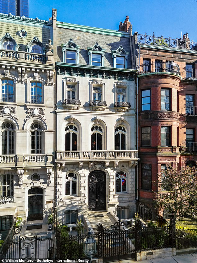 19th-century mansion spanning more than 10,000 square feet on five floors in the Back Bay area