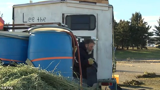 He has also picked up some side jobs over the years, such as pulling logs with his horses and hauling other goods.