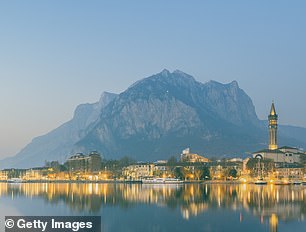 The limestone mountains of Lecco are a recognizable site in the city