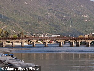 The Azzone Visconti bridge in Lecco, built in the 14th century.