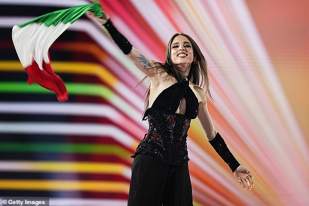 Representing Italy this year was Angelina Mango, who made a subtle suggestion that she was pro-Palestine.