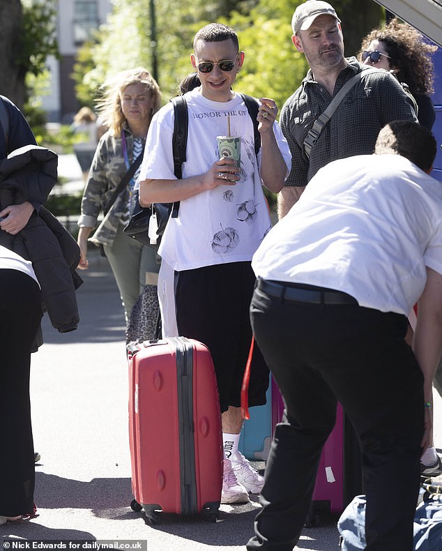 He broke into a smile on Sunday morning as he left his hotel in central Malmö around 11 a.m. local time and refused to speak to the media waiting for him as he boarded a bus to head to the airport.