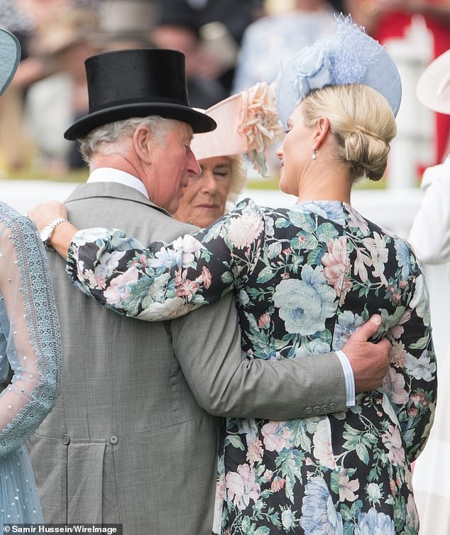 Zara often breaks royal protocol with her tactile behavior towards King Charles.