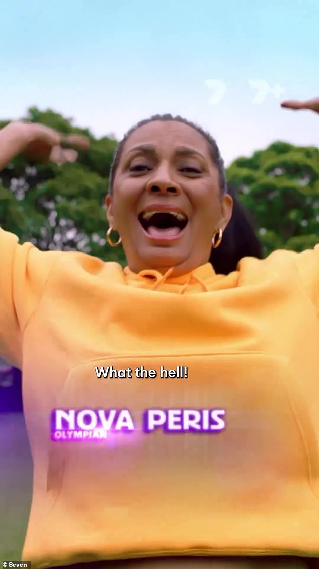 Olympian and former senator Nova Peris was seen running in the video.