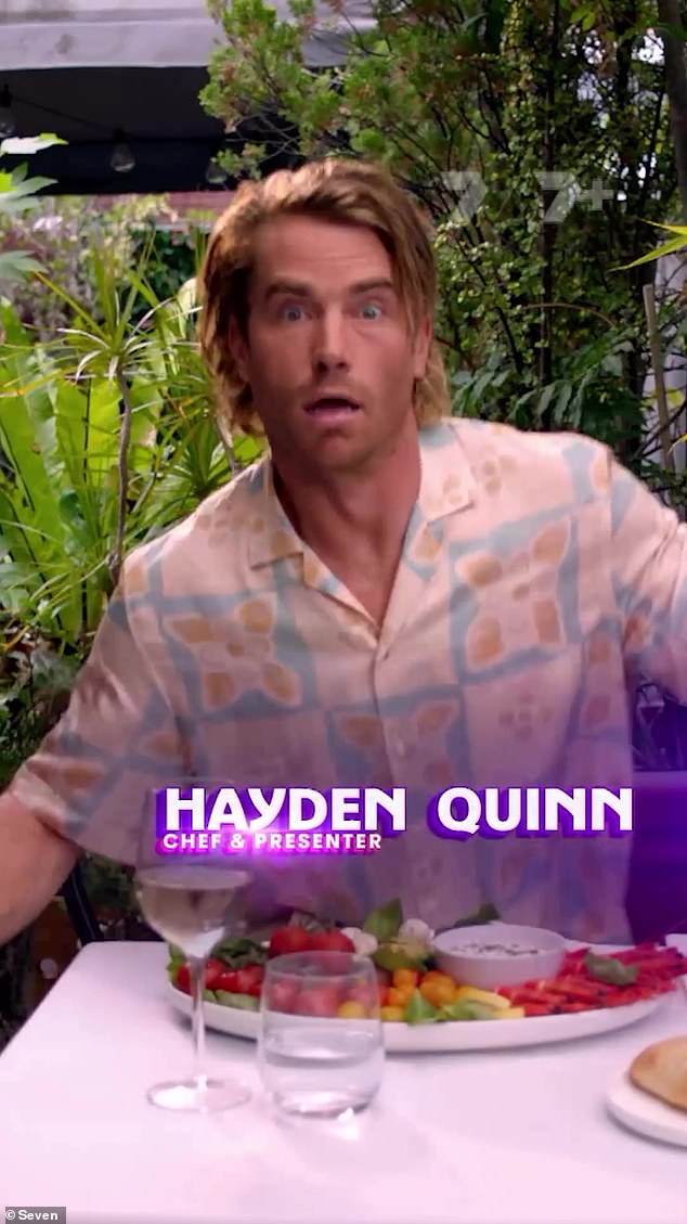 The next chef Hayden Quinn appeared