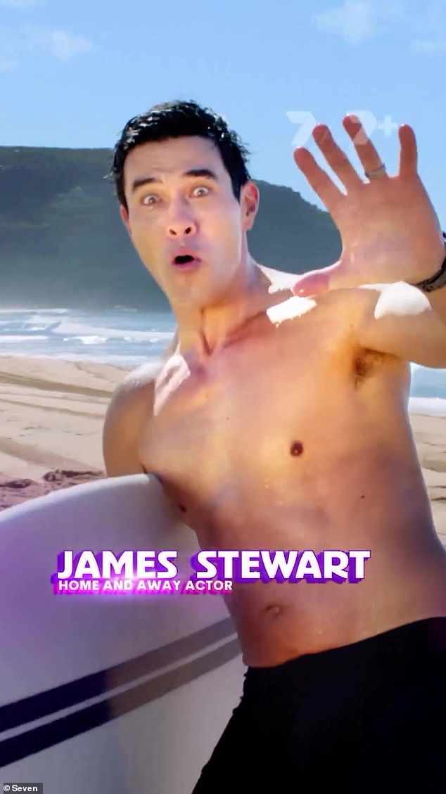 Home and Away's James Stewart spotted running on the beach