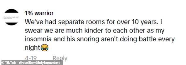 Many were left divided over the unconventional arrangement, with some commenting on their own experiences and others commenting that they could never be part of his 'soulmate'.