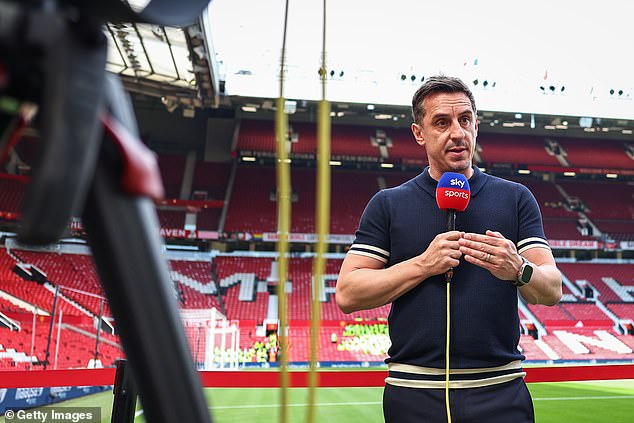 Gary Neville suggested Manchester United should have been awarded a penalty