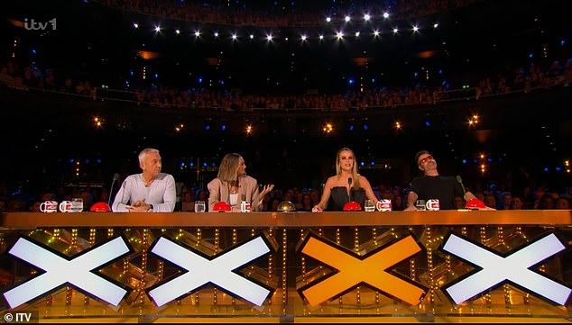 But the audience - and presenters Ant and Dec - gasped when Amanda dramatically pressed her Golden Buzzer.