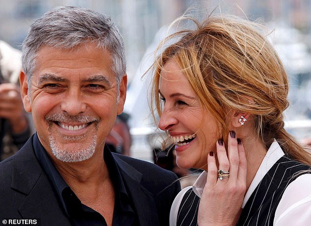 Hollywood greats George Clooney (left) and Julia Roberts (right) will appear alongside President Joe Biden and former President Barack Obama at a Los Angeles fundraiser in June.