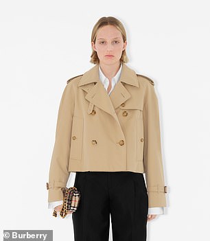 Burberry short trench coat ($3,350)