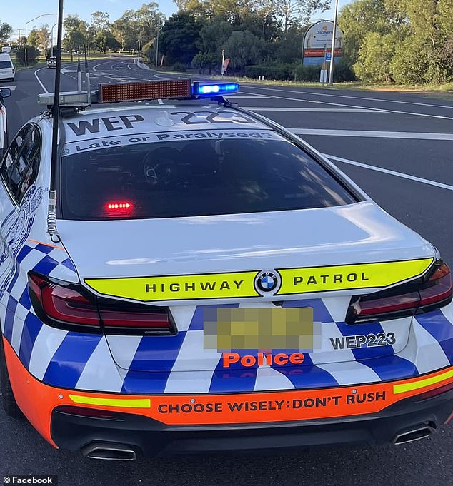 Despite his claim that the law does not apply to him, NSW Police confirmed that a 26-year-old driver received two traffic infringement notices (file image)