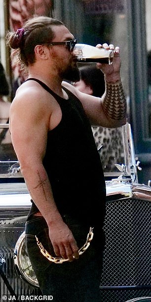 The Honolulu, Hawaii native showed off his tattoo while wearing a tank top.