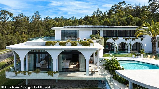 Just a year ago, the couple bought a stunning mansion in the Gold Coast hinterland for $9 million (pictured)