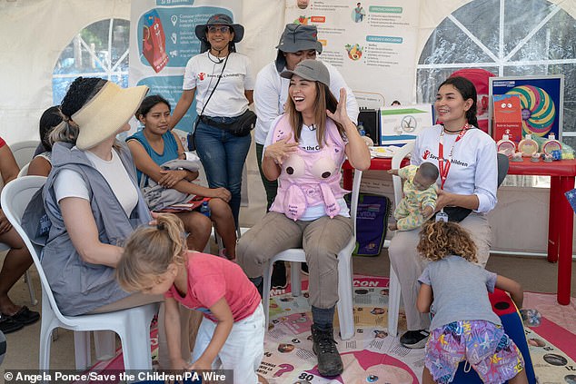 Myeene recently met with vulnerable pregnant women and healthcare staff during a visit to the border with Colombia, and said she was 