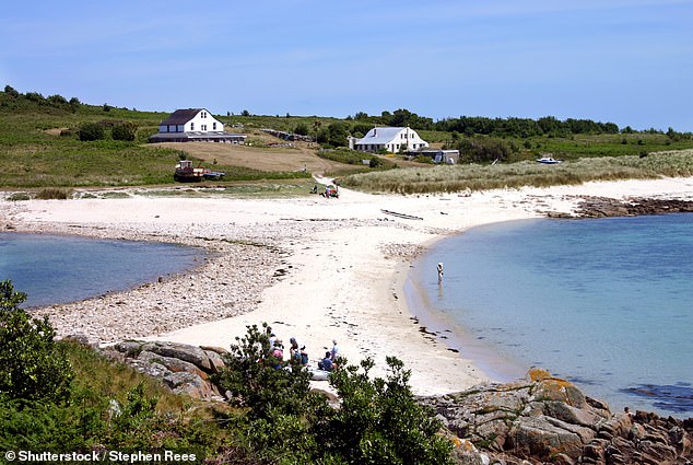 Above, the sandbank separating St Agnes from Gugh, one of the most remote places in England.