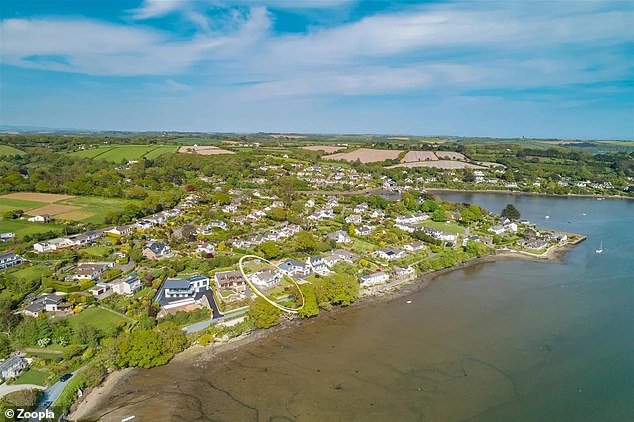 This bungalow for sale in Truro Cornwall sits on the coast with water views.