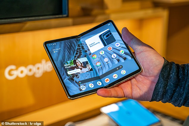 There may also be hints of a successor to the Google Pixel Fold (pictured) with a preview of the Pixel 9 Pro Fold