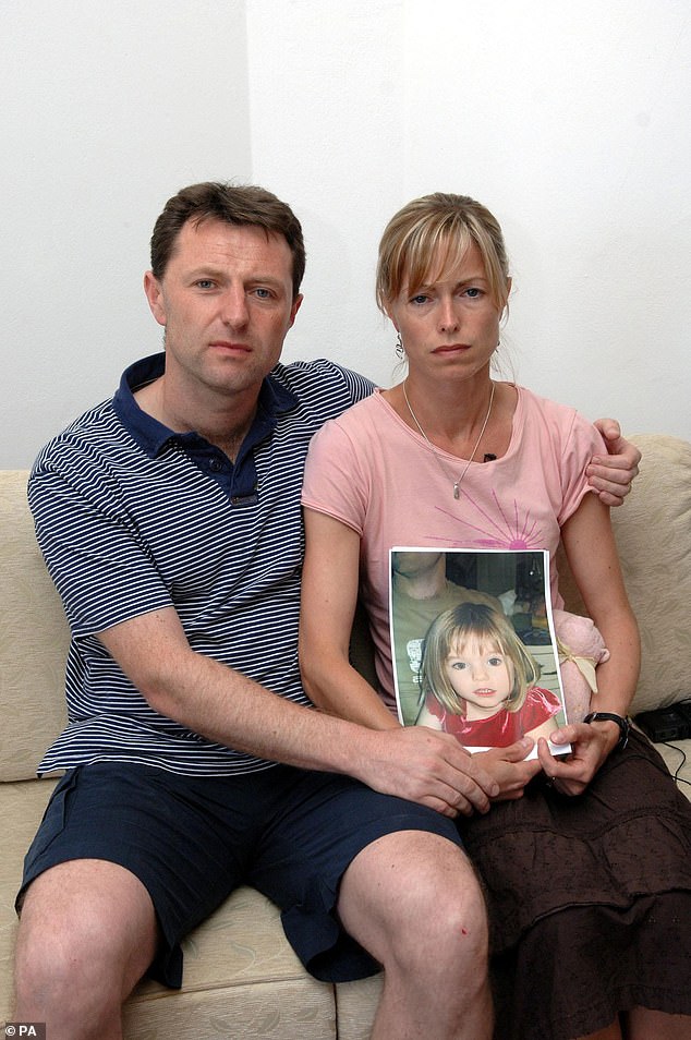 Kate and Gerry McCann appeal for the return of their three-year-old daughter Madeleine in 2007 (pictured)