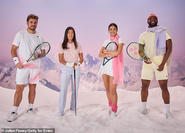 Stan Wawrinka also appears alongside Frances and French golf champion Celine Boutier.