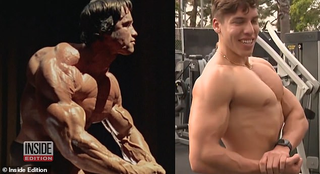 Like Arnold, Joseph has immersed himself in the world of bodybuilding and has attracted attention online for having a physique almost identical to the Predator star.