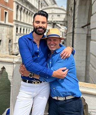 They are seen together filming their show Rob and Rylan's Grand Tour for the BBC.