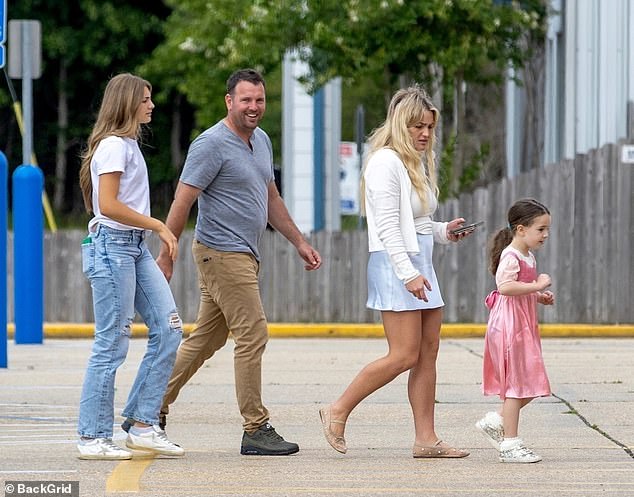 The Sweet Magnolias star was accompanied by her husband Jamie Watson, daughter Maddie, 15, and daughter Ivey, 5.