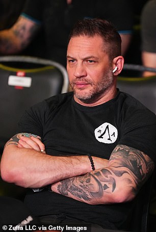 Hardy photographed in March in Las Vegas