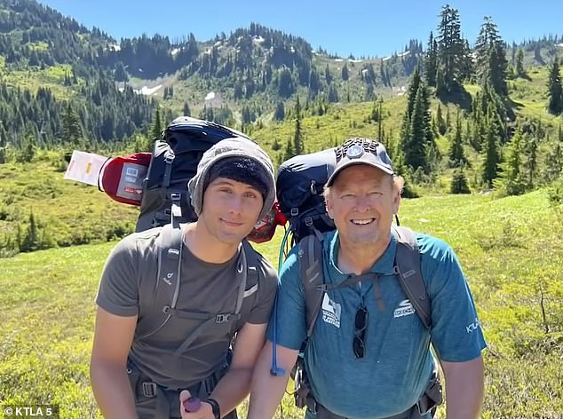 Cory, left, had been traveling with his father, Sam, just when he suddenly passed away.