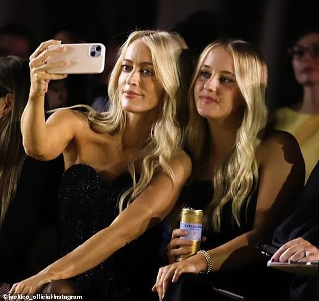 The mother-daughter duo already attended the first day of AFW at Sydney's Carriageworks on Monday for Carla Zampatti's opening night show (pictured).