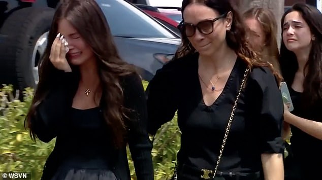 Friends and family attended Ella's funeral Monday morning at Temple Beth Sholom in Miami Beach.