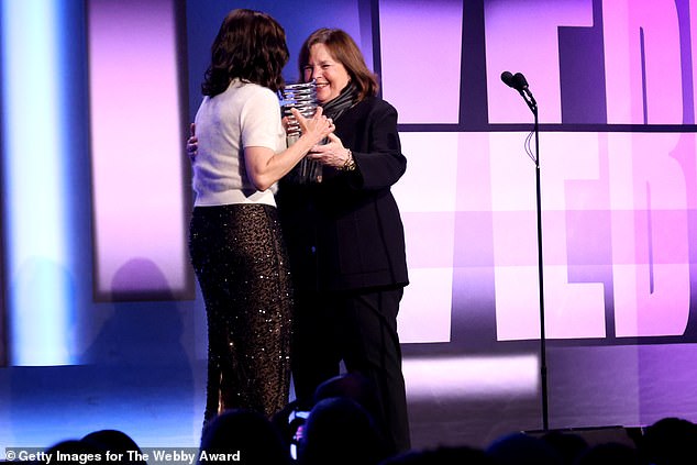 The Veep star accepted the award from author and Barefoot Contessa host Ina Garten.