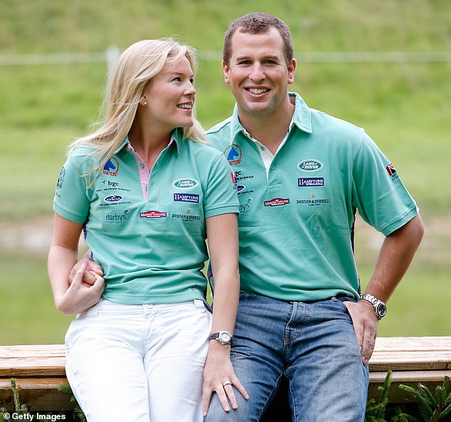 Peter Phillips poses with his ex-wife Autumn Kelly at the Festival of British Eventing to announce their engagement in 2007.