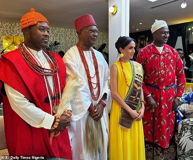 Three Kings: His Eminence Engr Eberechukwu Oji, Eze Aro of the former Arochukwu Kingdom, Igwe Alfred Achebe, the Obi of Onitsha and the Great Olu of Warri Kingdom, participated in the naming ceremony.